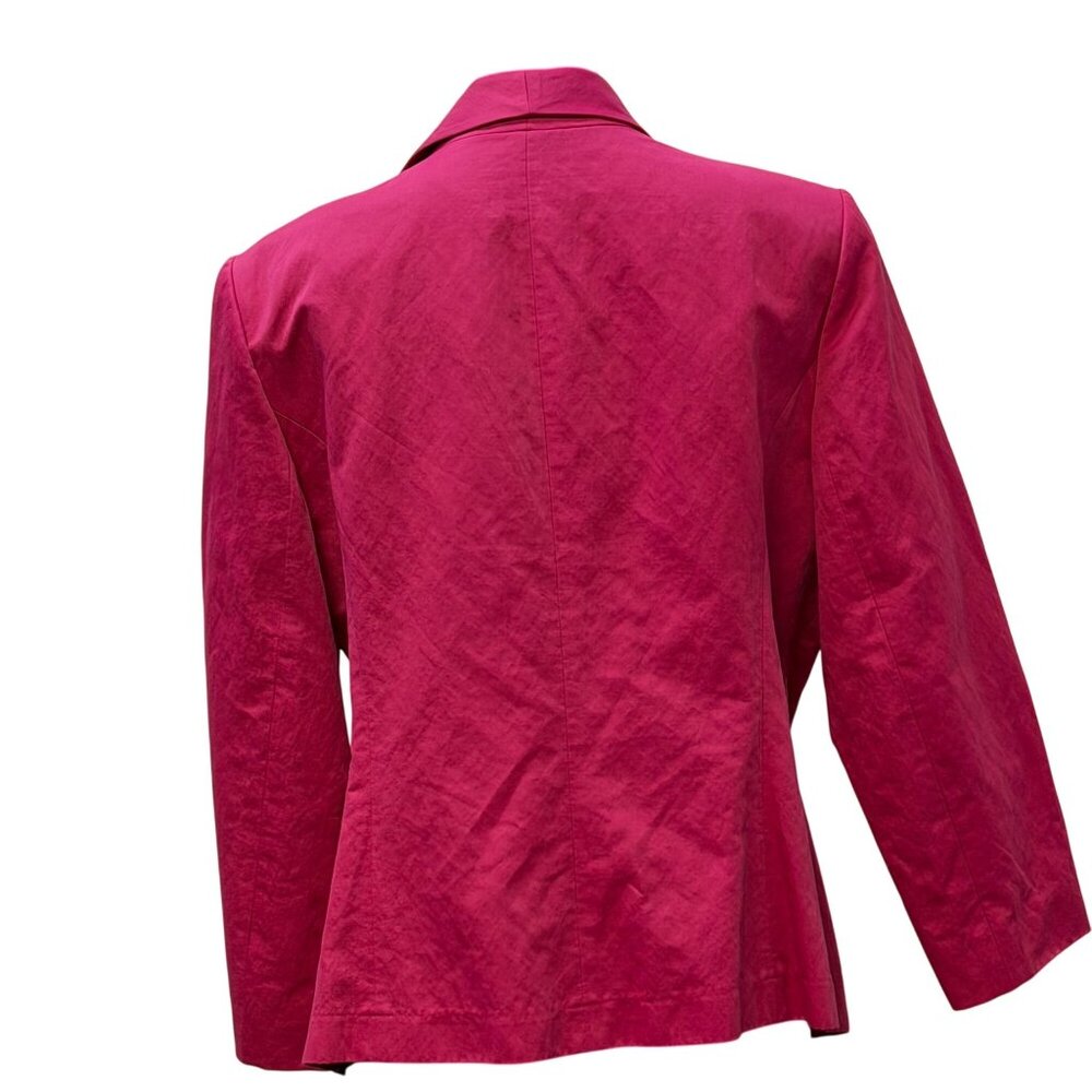 Lafayette 148 Pink Waterfall Open-Front Blazer Size 16 - Picture 2 of 8